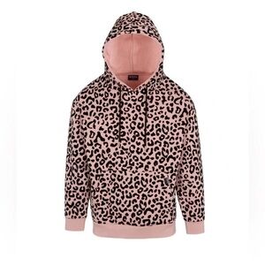 Von Dutch Women's Pink and Black Hoodie Size XX-Large